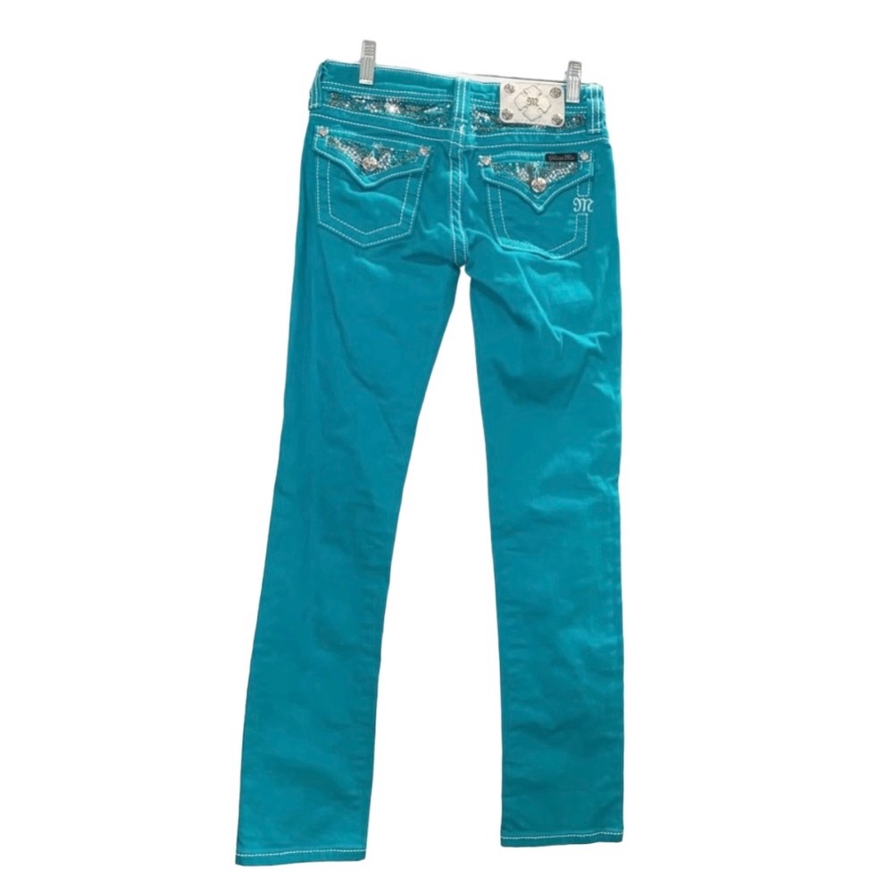 MISS ME boutique skinny bling rhinestone jeans Girls size 12